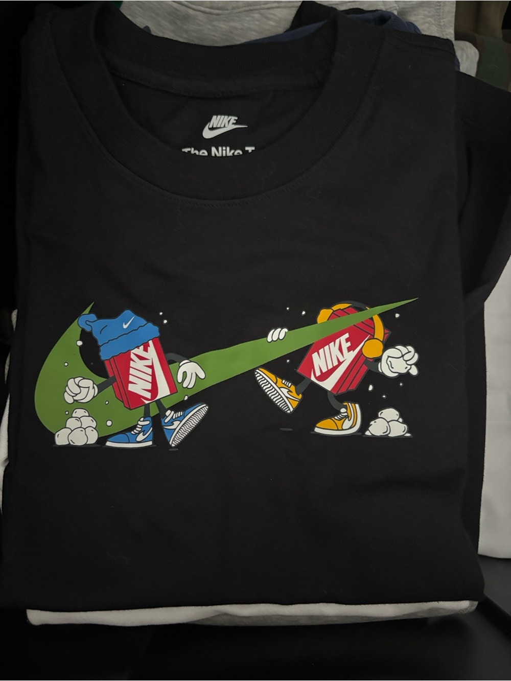 Nike Black and White The Nike Tee